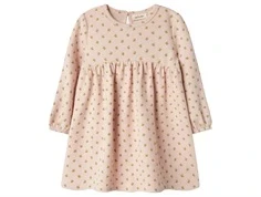 Lyserød kjole med blomster fra Name it 13240318 peach whip